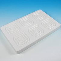 M Forma na čokoládu Martellato štvorce