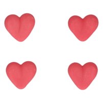 červené srdiečka na tortu