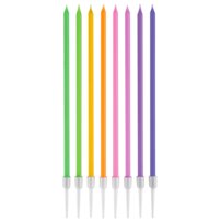G sviečky dlhé farebné 8ks