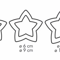 TescomaObojstranné vykrajovače hviezdičky DELÍCIA, 6veľkostí