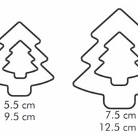 Tescoma- Obojstranné vykrajovače stromčeky DELÍCIA, 4veľkosti