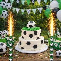 Fontána na torty Football 12cm 1ks