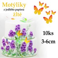 jedlé motýle na tortu, motýle z jedlého papiera na tortu