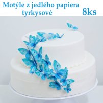 motýle z jedlého papiera, jedlé motýle na tortu