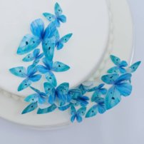 motýle z jedlého papiera, jedlé motýle na tortu