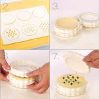 Tescoma- Tvorítko na plnené mriežkované pečivo DELÍCIA, 3 dekory