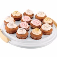 Tescoma- Podnos na muffiny s nízkym poklopom DELÍCIA ø 34 cm
