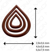 M Forma na čokoládu Martellato slzy
