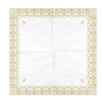 PD papierové servíkty na prijímanie zlaté