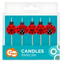 G sviečky Lienky 5ks