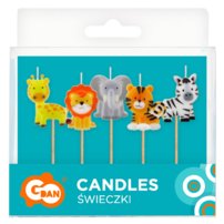 G sviečky zvieratká z džungle 5ks