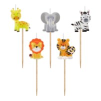 G sviečky zvieratká z džungle 5ks