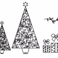 PC Christmas trees/parcels- Vianočné stromčeky a darčeky