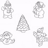 PC Santa/Snowman set
