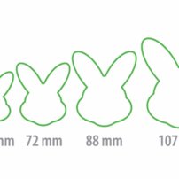 Tescoma - Obojstranné vykrajovače zajačikovia DELÍCIA, 4 veľkosti