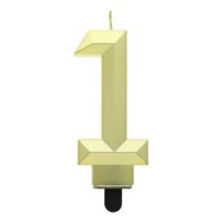 G sviečka číslo 1 zlatá DIAMANT