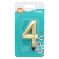 narodeninová sviečka na tortu v tvare čísla