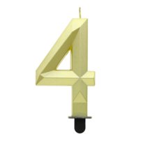 narodeninová sviečka na tortu v tvare čísla