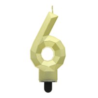 narodeninová sviečka na tortu v tvare čísla
