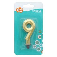 narodeninová sviečka na tortu v tvare čísla