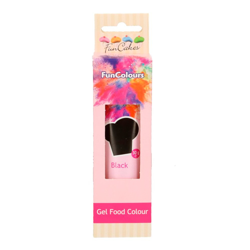 FC gelová farba v tube BLACK 30g