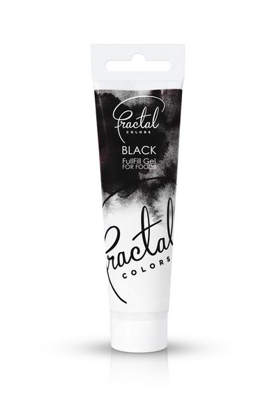 Gélová farba Fractal - Black 30g