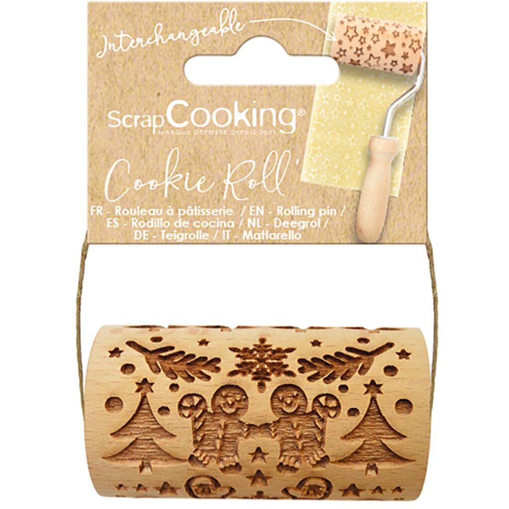 ScrapCooking Embosovaný valček Perníček