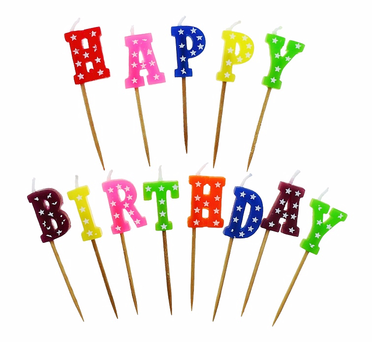 G sviečky Happy Birthday