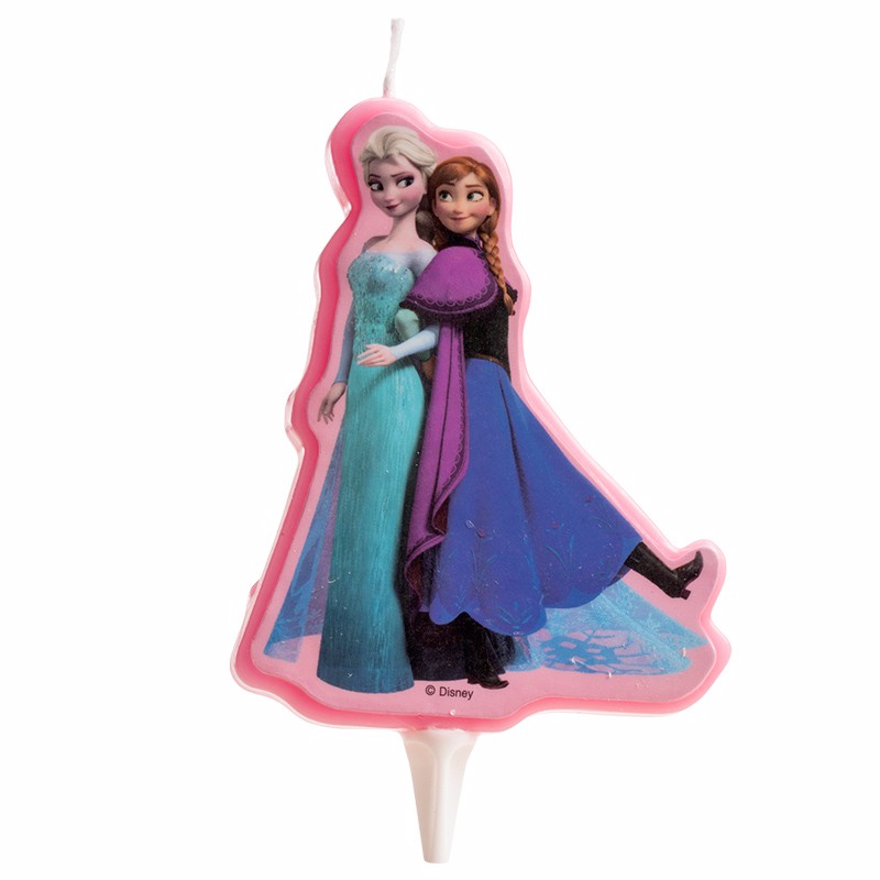 D Sviečka Frozen ružová 2D