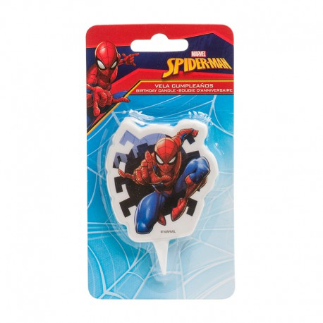 D Sviečka Spiderman modrá 2D