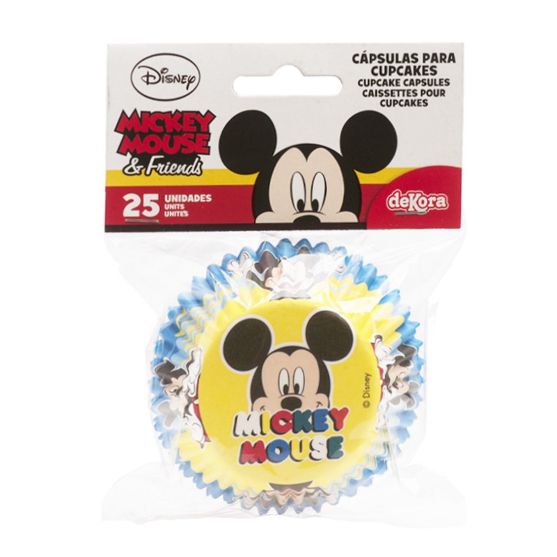 D Košíčky Mickey modro-žlté 25ks – Obrázok 2