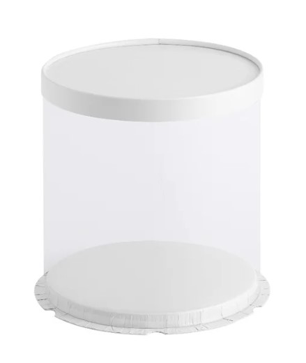 Plastový okrúhly box na tortu 26cm, výška 25cm – Obrázok 2
