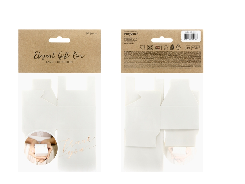 PD Mini krabička Thank you rose gold 10ks – Obrázok 4
