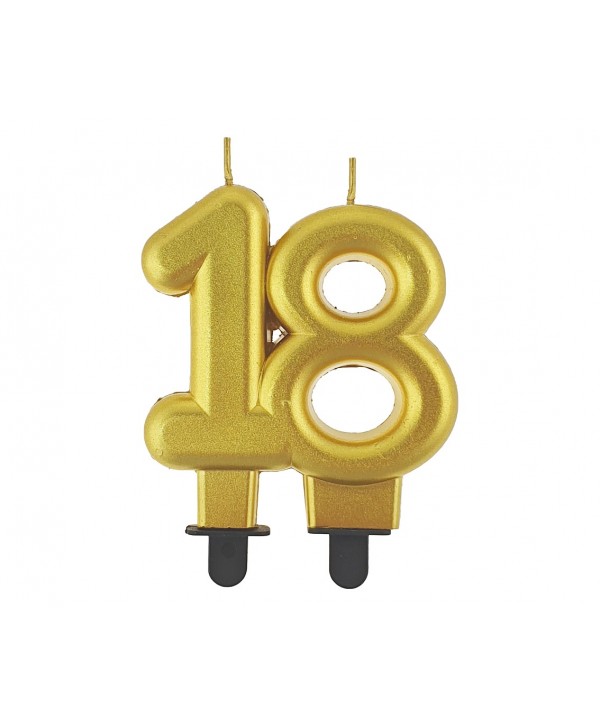 G sviečka dvojčíslie 18 zlaté hrubé
