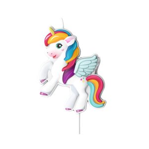 Sviečka na tortu Unicorn veľmi pekne spracovaná ideálna na dievčenskú tortu