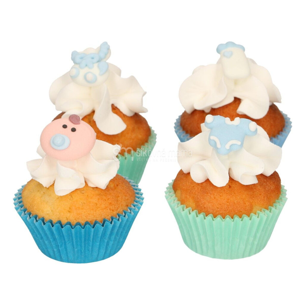 funcakes cukrové ozdoby na krstinovú tortu modré F50100