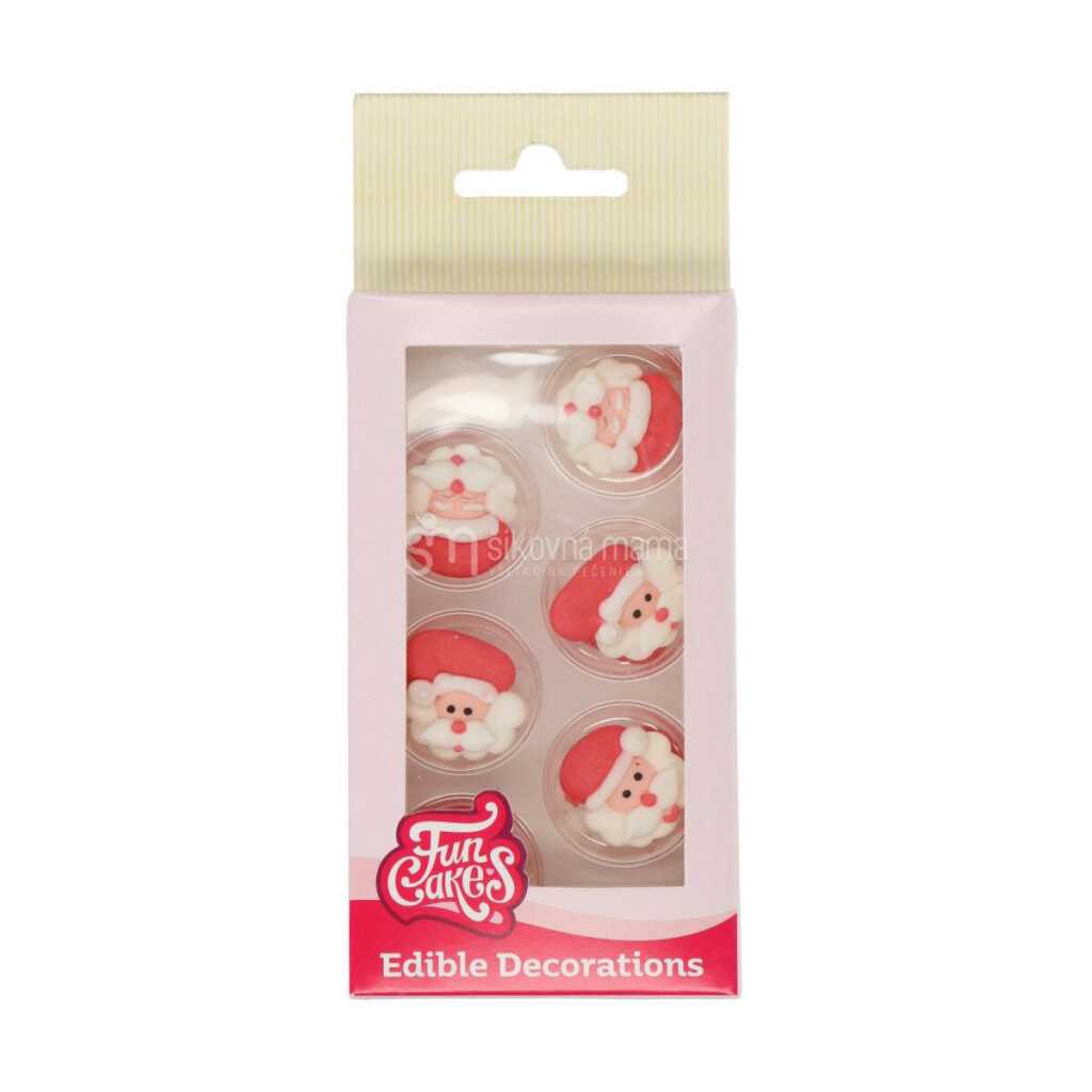 funcakes cukrové ozdoby vianočné mikuláš