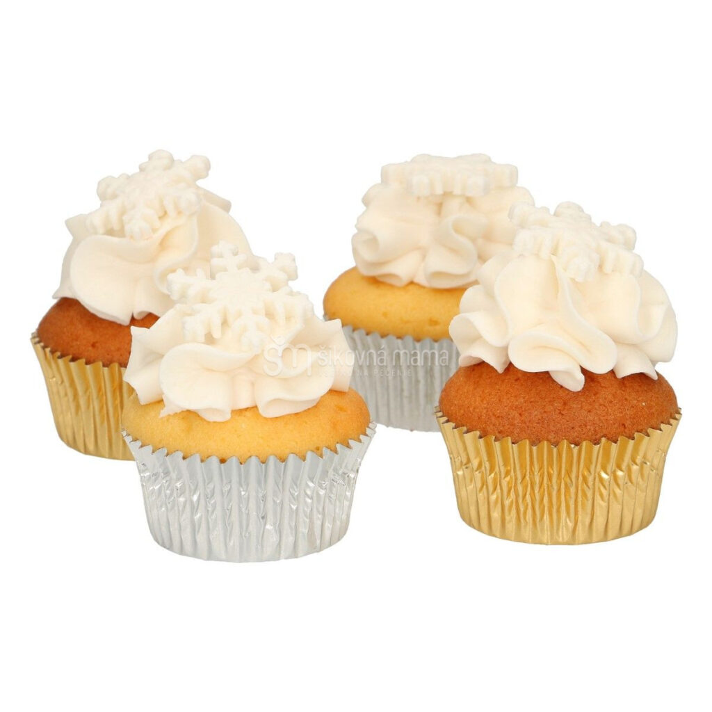 funcakes cukrové vločky biele na tortu na koláče na zákusky