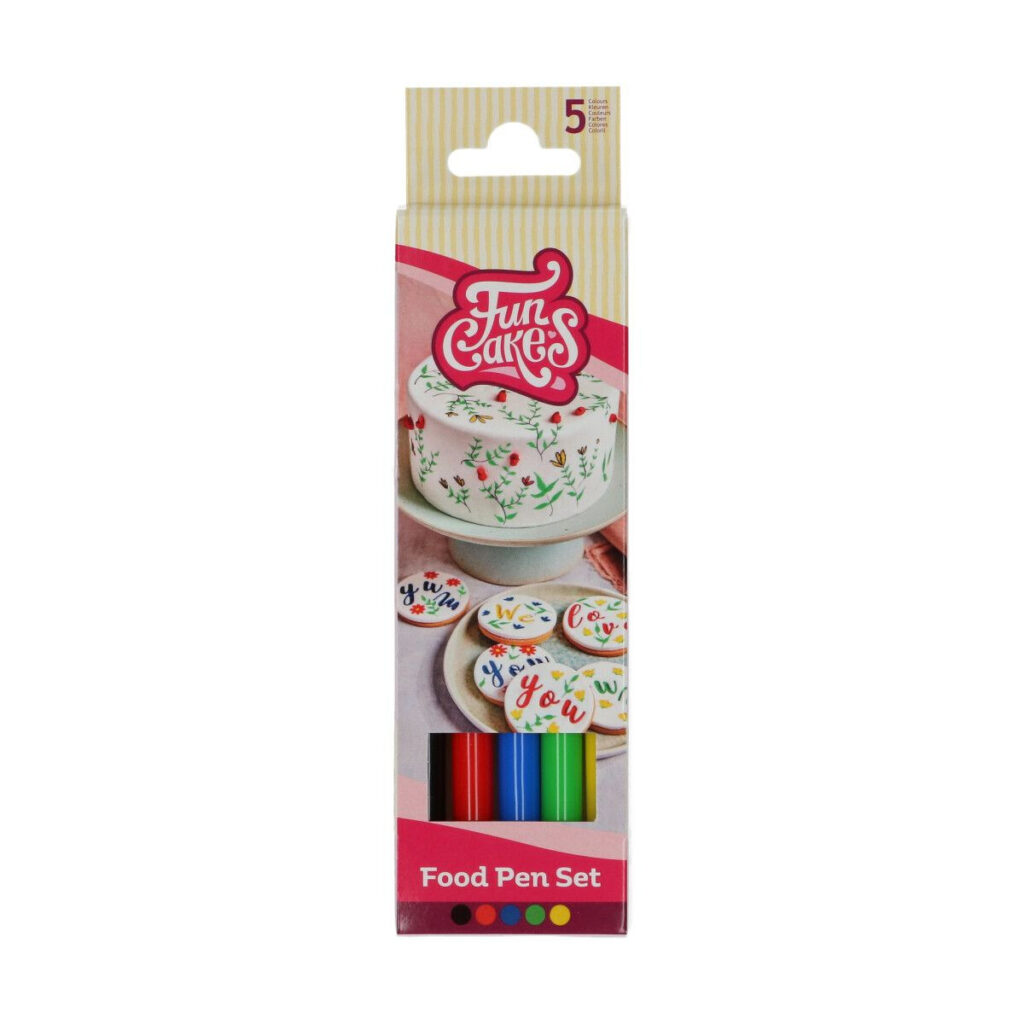 Funcakes sada štetcov, jedlé fixky sada 5 kusov