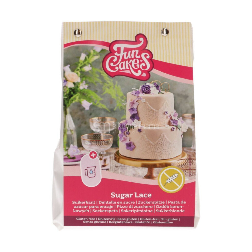 Hotová zmes na výrobu jedlej krajky na tortu funcakes bezlepková gluten free
