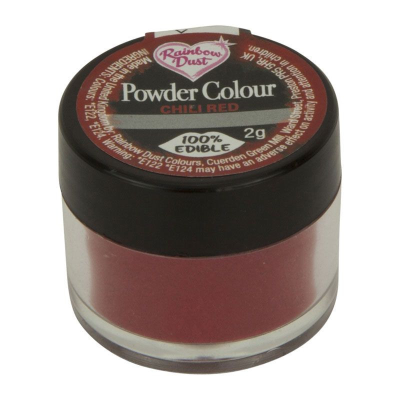 Rainbow Dust jedlá prachová fara chilli red