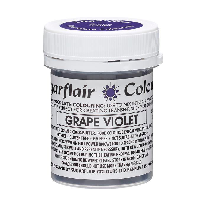 Sugarflair farba na čokoládu grape violet tmavo fialová