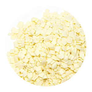 čokoládový posyp flakes šupiny na zákusky z bielej čokolády