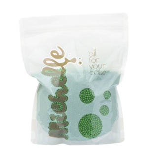 cukrové perly 4mm zelené na tortu na zákusky 1kg