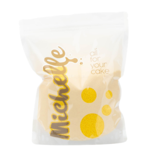 cukrový posyp máčik žltý perleťový na tortu na koláčiky na zákusky 1kg