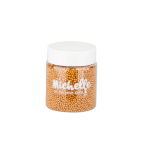 Cukrový posyp máčik yummy zlatý na zákusky na tortu