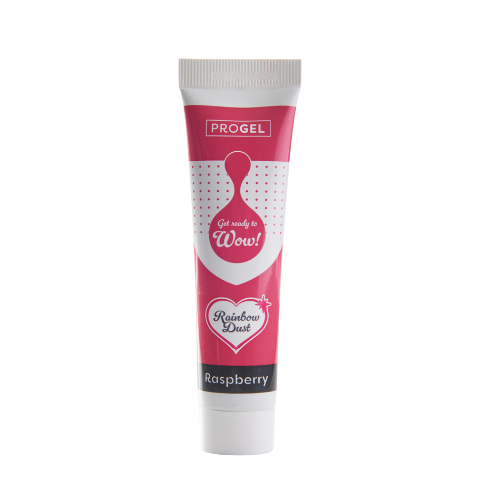 Rainbow dust progel raspberry gélová farba malinová