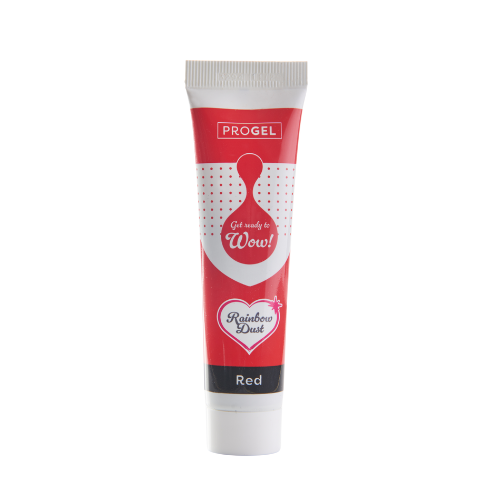 Rainbow dust progel red gélová farba červená