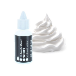 Sugarflair oil based farba na čokoládu v tuku rozpustná farba white biela
