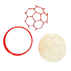 plastová vykrajovačka s pečiatkou futbalová lopta